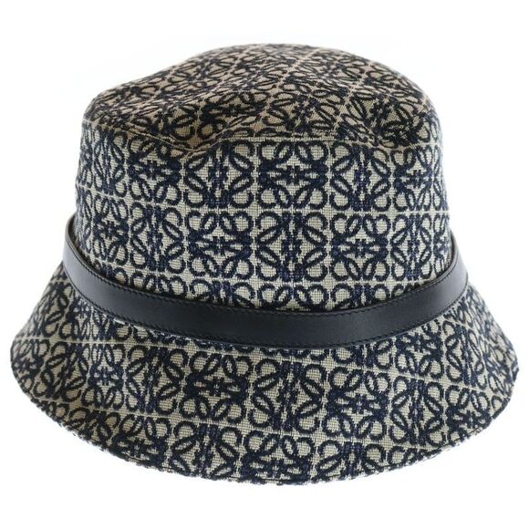 LOEWE Anagram Bucket HAT Anagram Bucket Hat Cap Ivory - Navy - K820hb1x0 main image 4